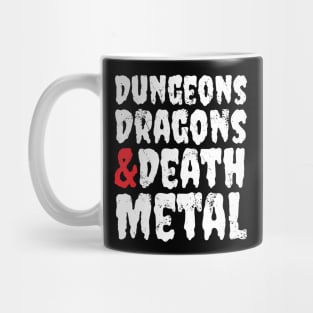 Dungeons, Dragons, and Death Metal Mug